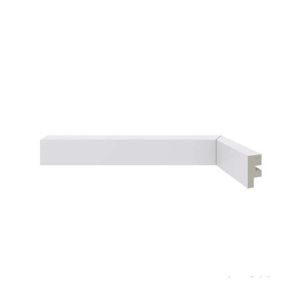 Rodapé de Poliestireno 466 Moderna Branco 30mm de Altura 2,40m Santa Luzia
