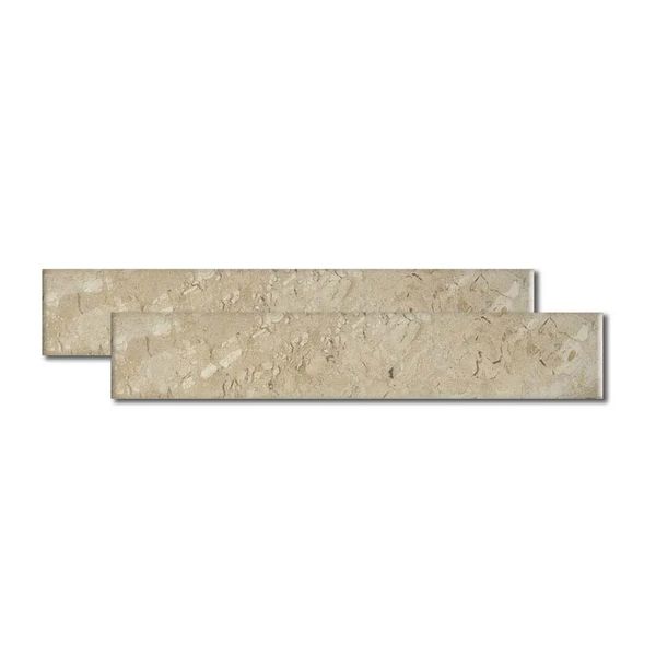 Rodapé Travertino 40x7cm crema Granífera