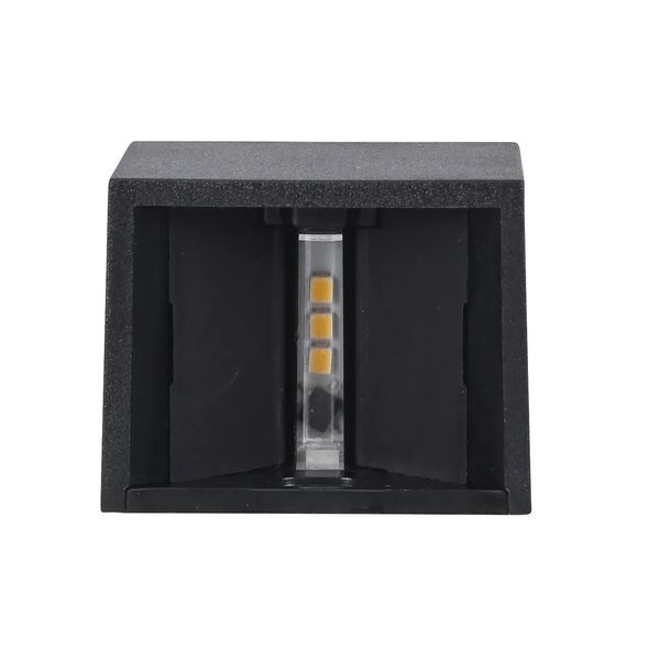 Mini Arandela Focus Preta Bivolt 3000K 2W Gaya