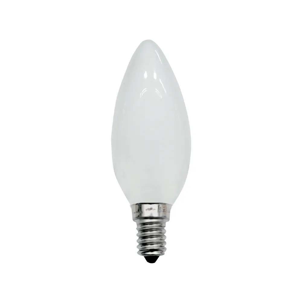 Lâmpada Incandescente Vela Lisa Leitosa 40W 220V E14 Taschibra