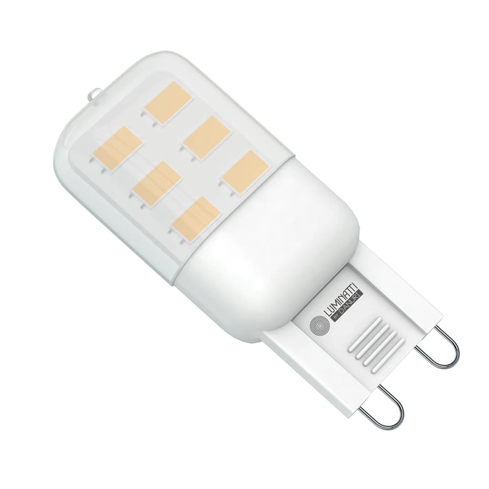 Lâmpada G9 Led 2W 6000K 220V Luminatti Lâmpada LED Luminatti G9 220V 2W 6000k branca 200lm