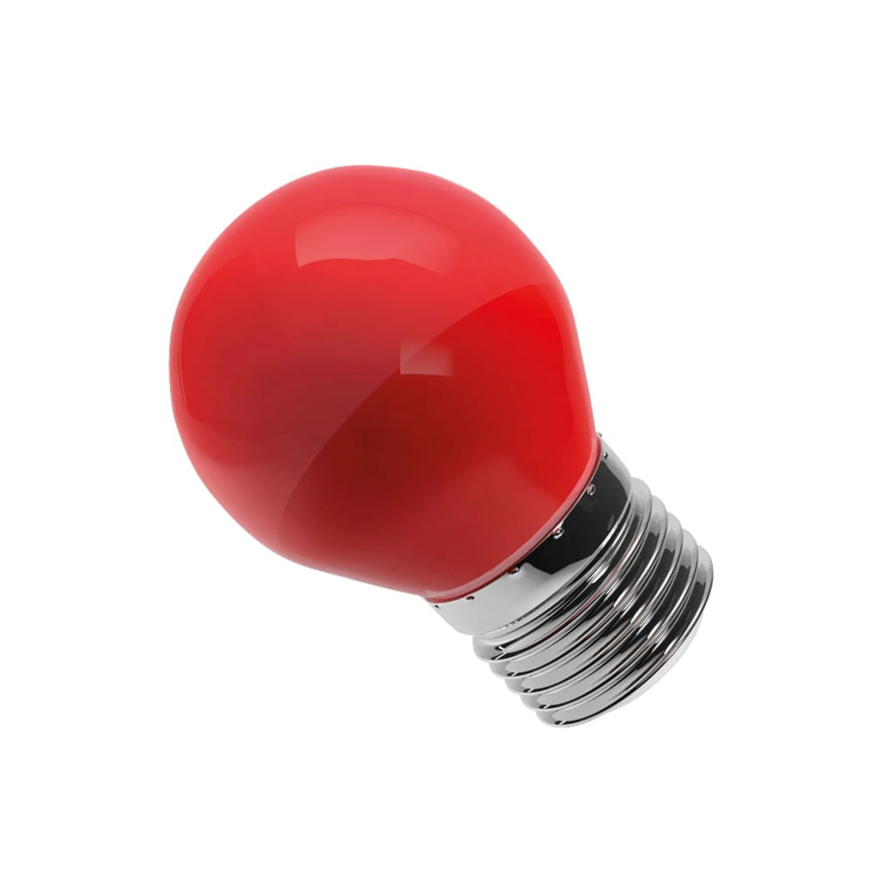 Lâmpada Bolinha Led 6W Vermelha Bivolt Luminatti