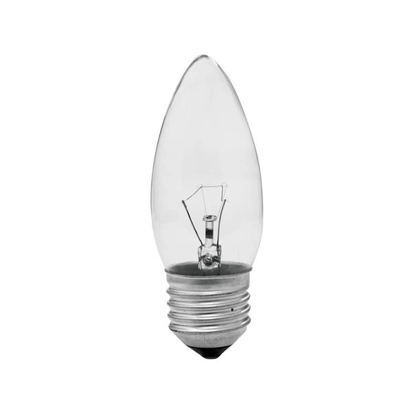 Lâmpada Incandescente Vela Lisa Clara 40W 220V E27 Taschibra