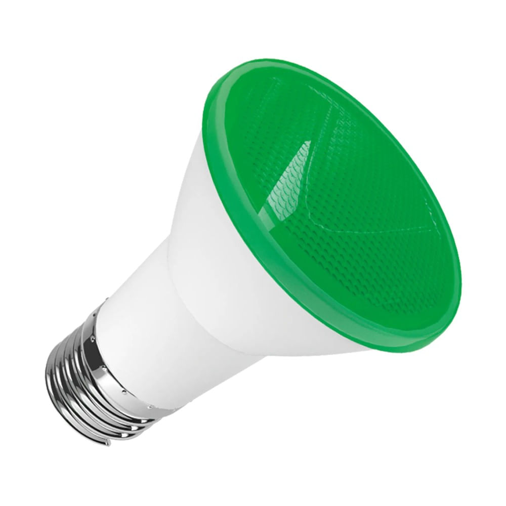 Lâmpada Par20 Led 6W Verde Bivolt IP65 Luminatti