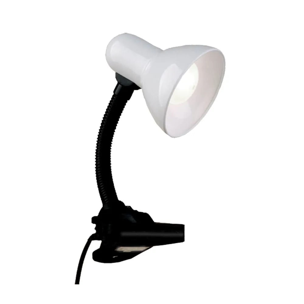 Luminária Versaty Garra de Aço E27 40W Branca Bronzearte
