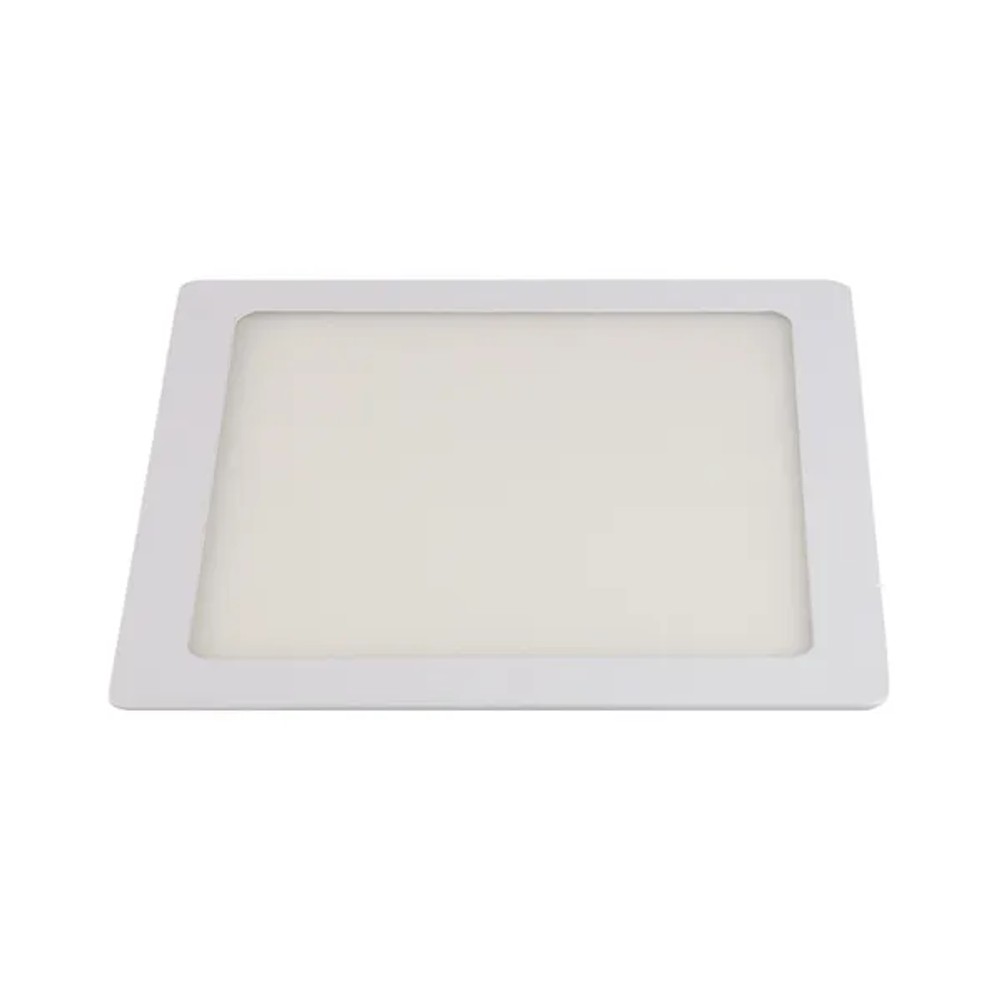 Painel Embutir Slim Led Quadrado 12W 4000K Bivolt Ip20 17X17Cm Bronzea