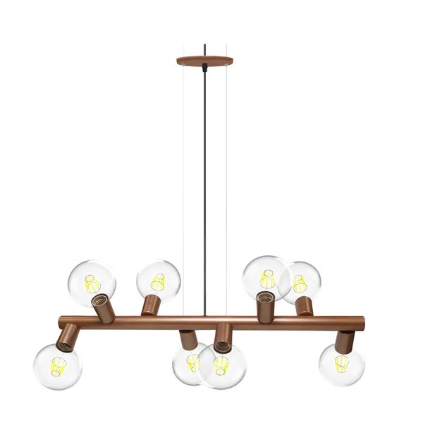 Pendente Amora 8XE27 Cobre Taschibra