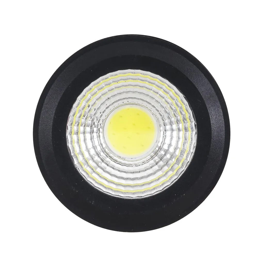 Spot Sobrepor Reflex Preto 3000K 10W Gaya