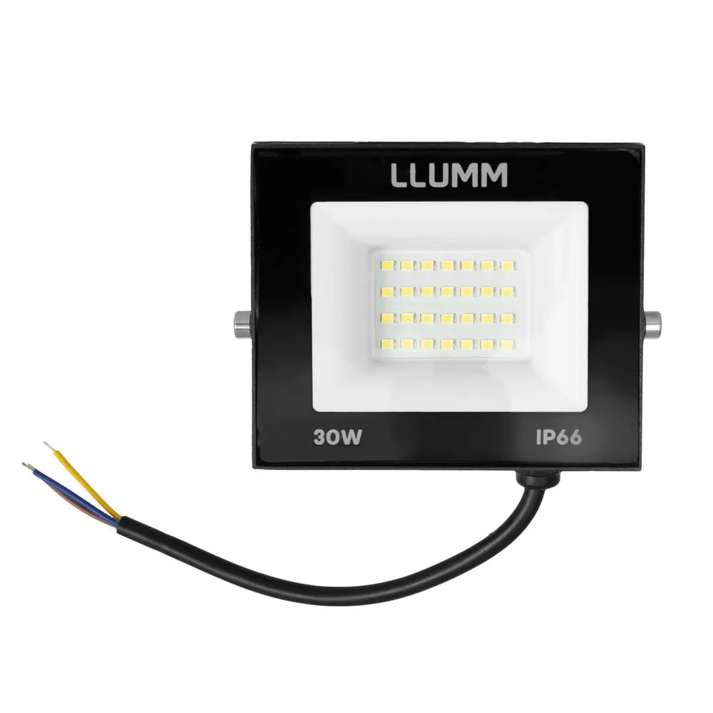 Refletor Deep Led Fit 30W 6500K IP66 100-250V Branco LLumm Bronzearte