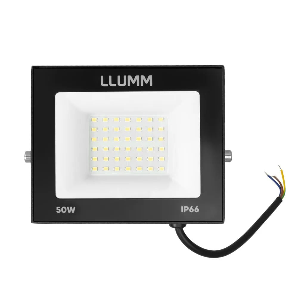 Refletor Deep Led Fit 50W 6500K IP66 100-250V Dourado LLumm Bronzearte