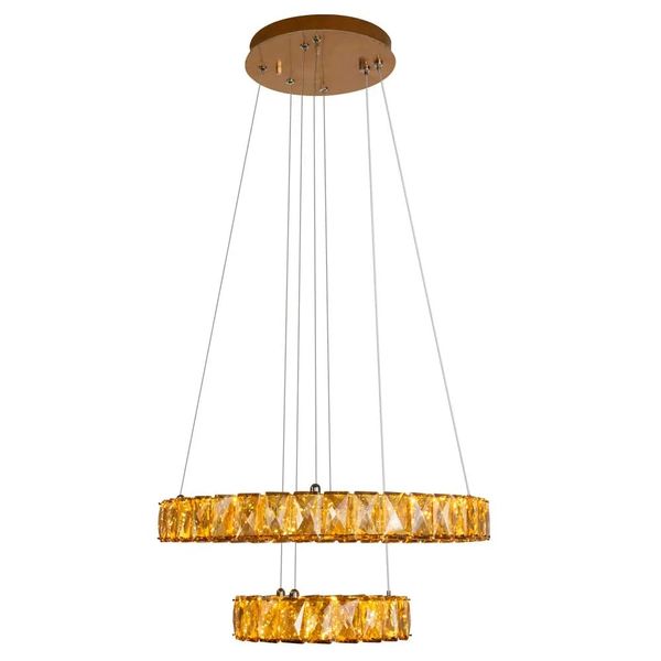 Pendente Tokyo Led Redondo 2 Luzes 35W 4000K Gold LLumm Bronzearte