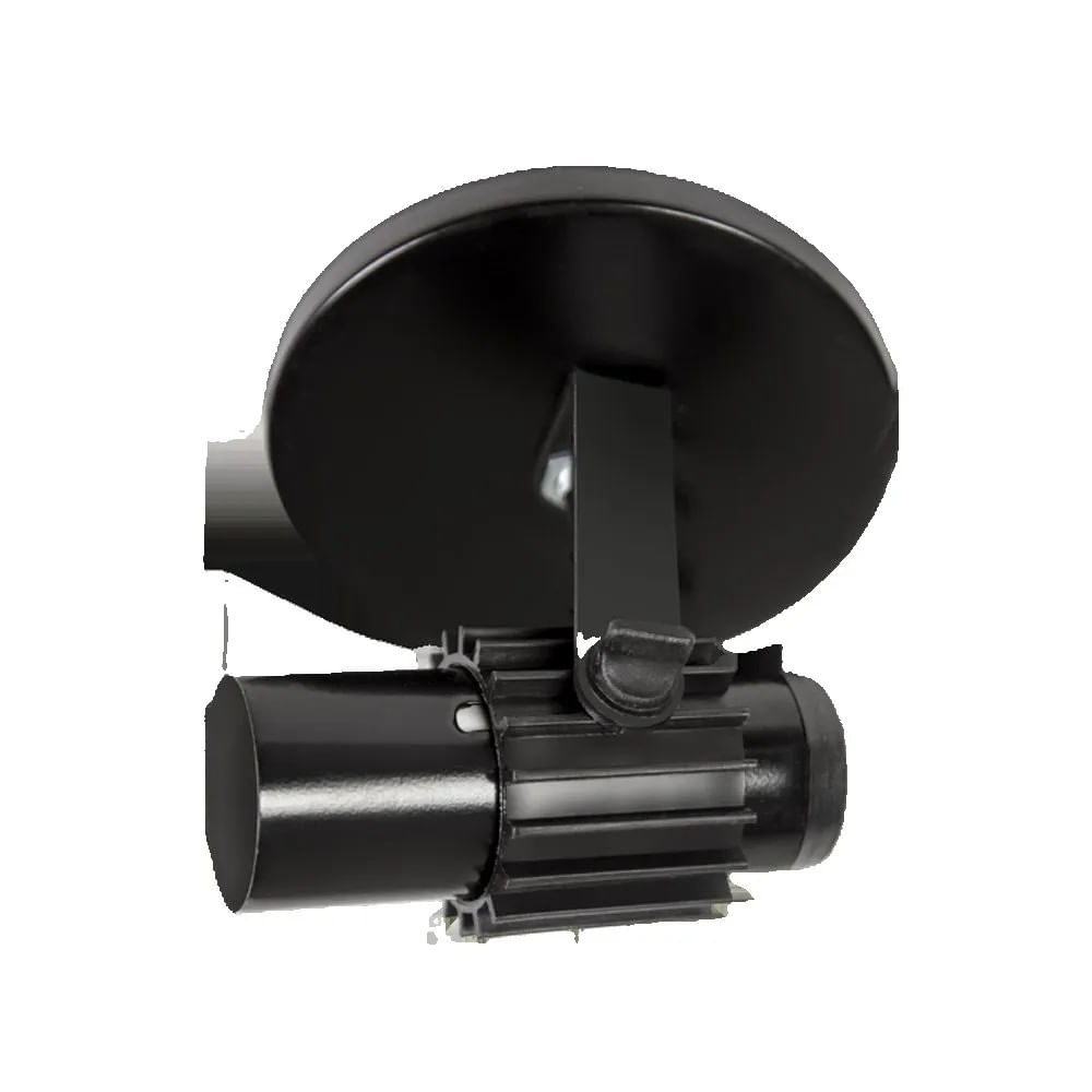 Spot Injetado Aletado 1XE27 Preto Opl