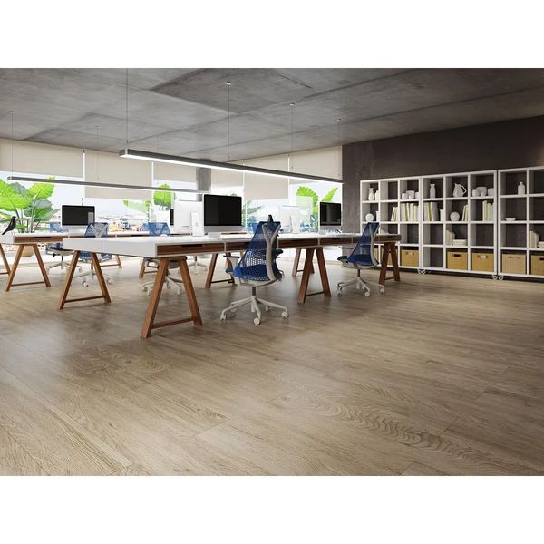 Piso Vinílico Massima Pro Veneto 23,8X150cm Caixa 3,57m² Cola Biancogres
