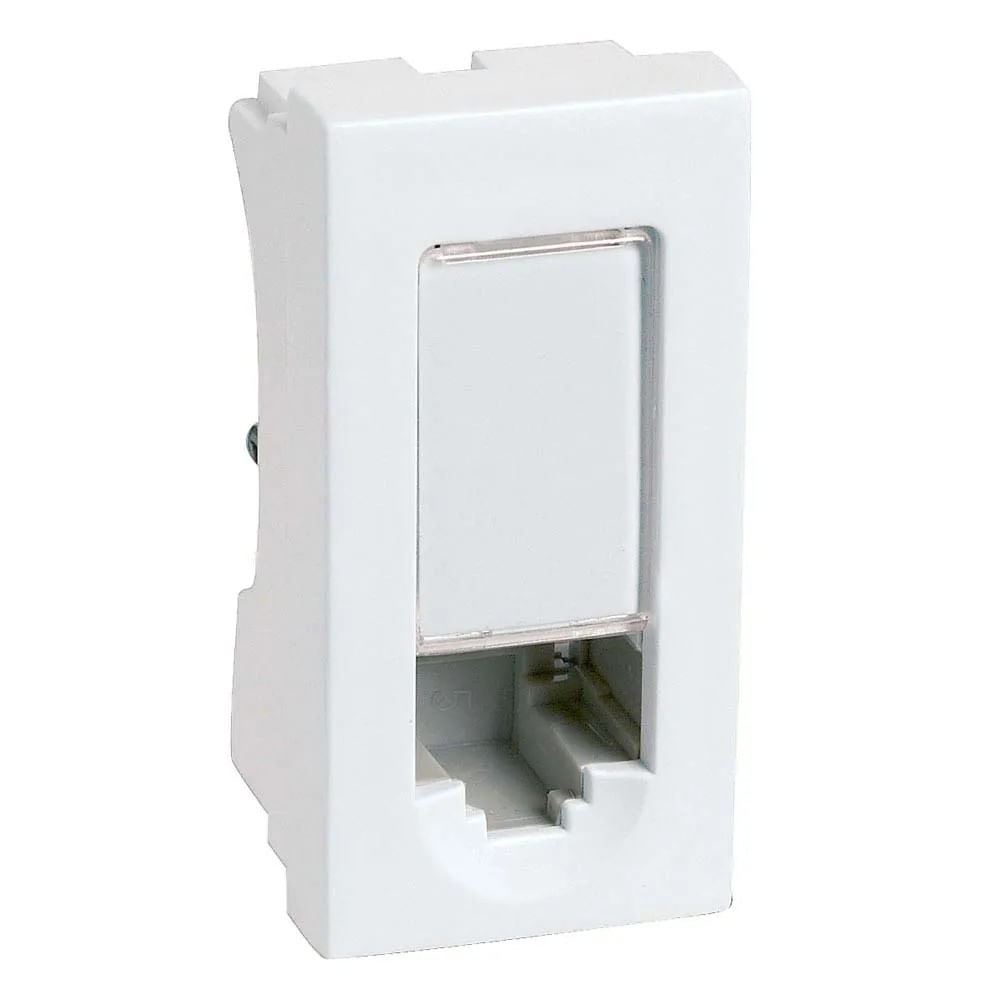 1 Módulo Tomada Rede de Informática Rj45 Conexão Lcs² Cat5e Branco 615045 Pial Plus Legrand
