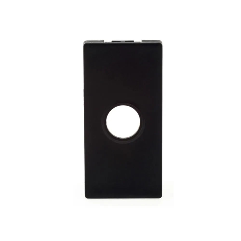 1 Módulo Saida de Fio Preto Acetinado Monocromático 611048pt Pial Plus Legrand