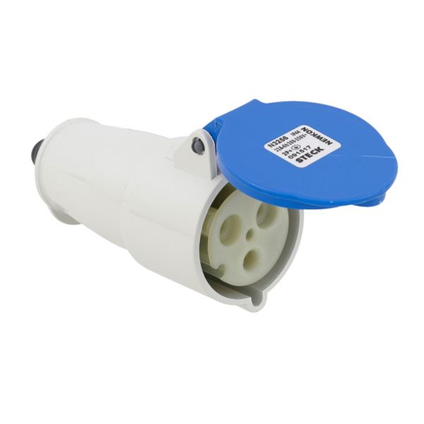 Acoplamento Tomada Móvel 2p T 32a 200v 250v 6h Ip44 Azul Newkon Steck