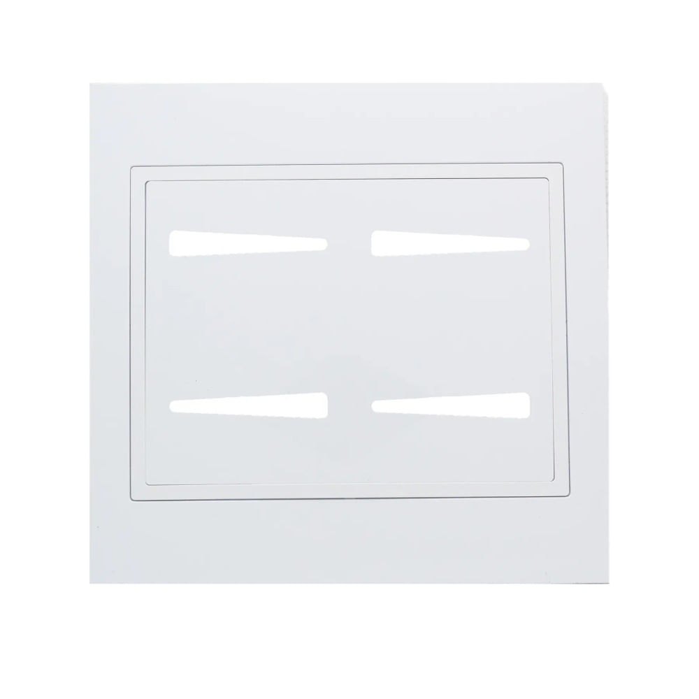 Placa 4x4 4 Interruptores Com Suporte Branca Ravenna Dicompel
