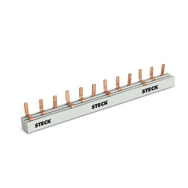 Barramento Trifásico 80a 440v 12 Polos Din Steck Barramento Monofásico 80a 440v 57 Polos Din Steck