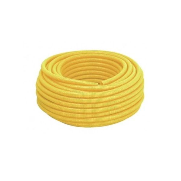 Conduíte corrugado PVC 20mm 25 metros Tigreflex amarelo Tigre