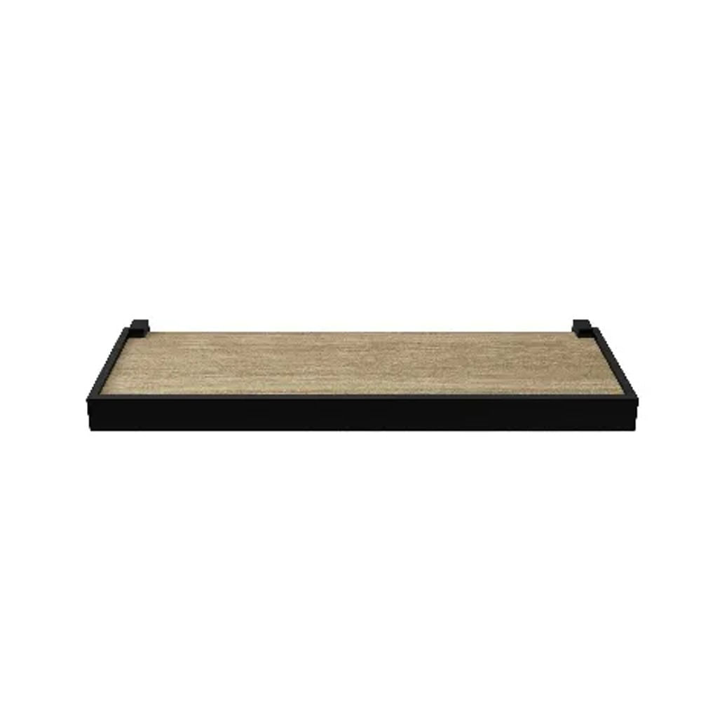 Prateleira nogueira 4X20X40CM moldura preto duetto