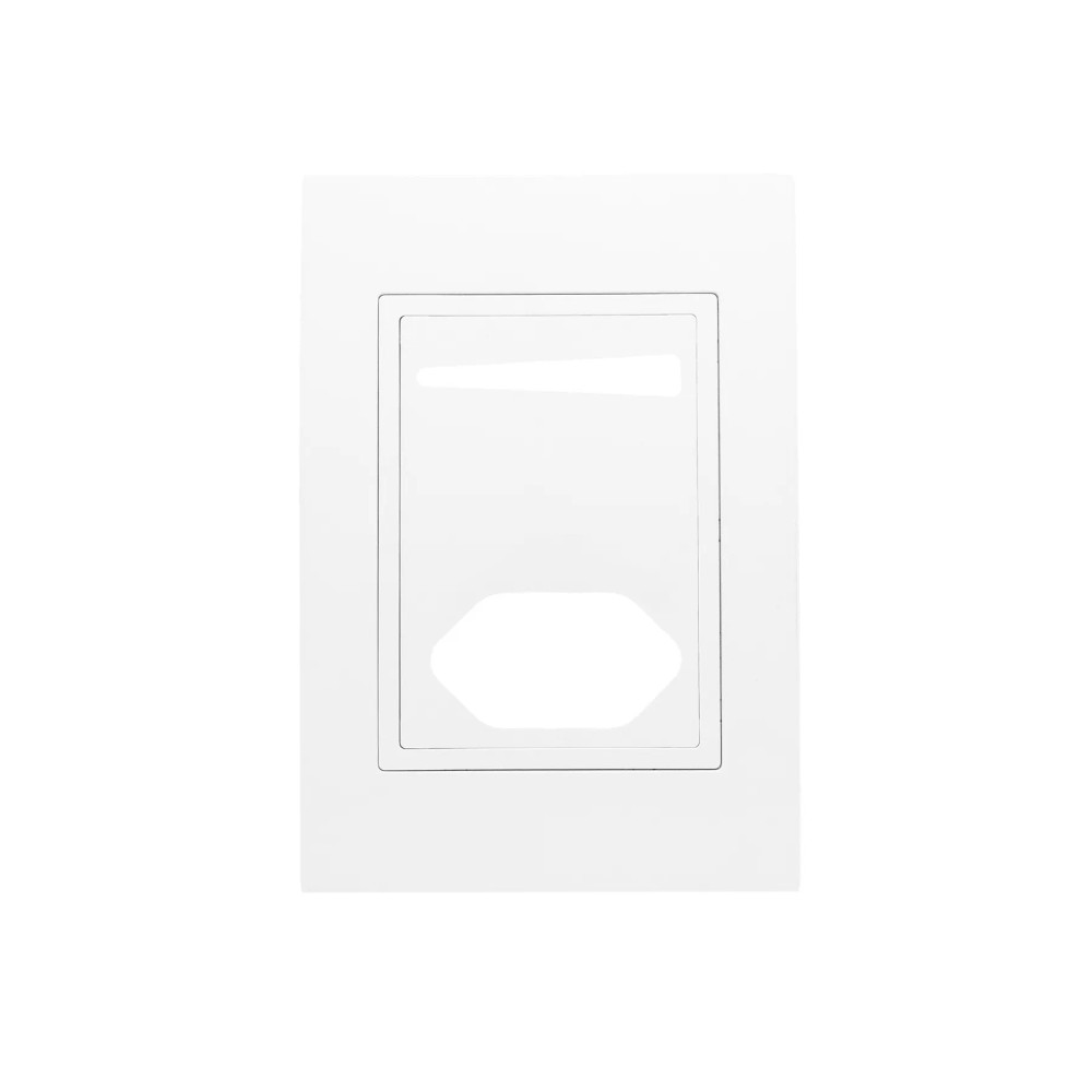 Placa 4x2 1 Interruptor 1 Tomada Com Suporte Branco Ravenna Dicompel