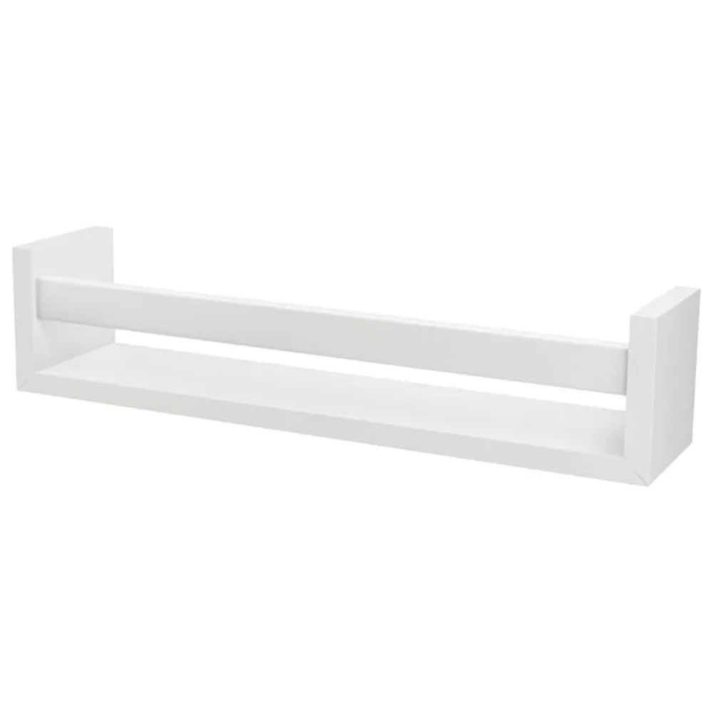 Prateleira Revisteiro 10x10x45cm Branco Decorare Prat-k