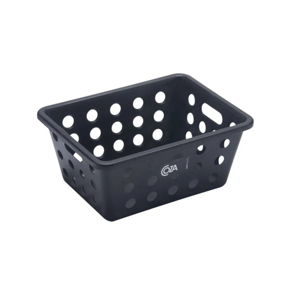 Cesta multiuso 18,6x14,2x8,2cm preta Coza