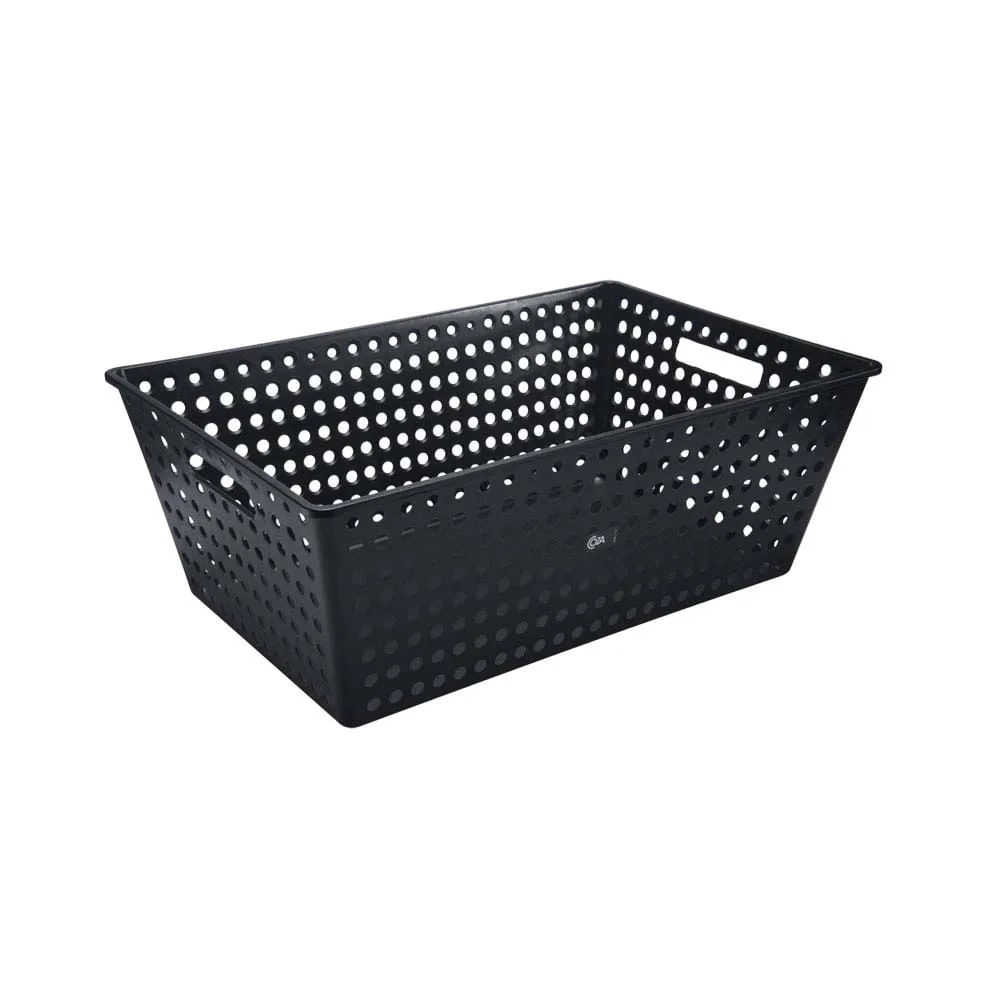 Cesto Multiuso 59,5x38,8x22,3cm preto Coza