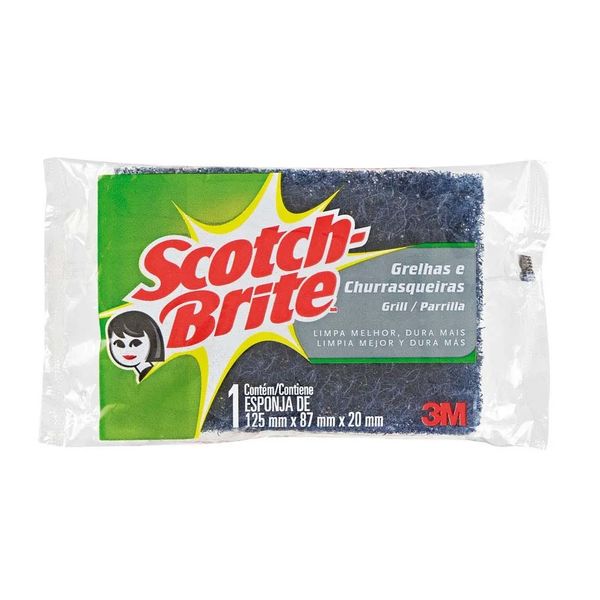 Esponja Grill unitária grafite Scotch-Brite