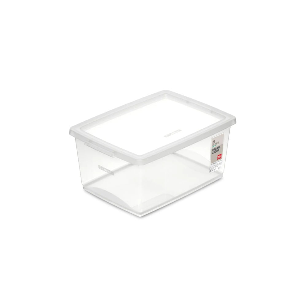 Organizador Com Trava 7,5 Litros Bel Cristal Ordene