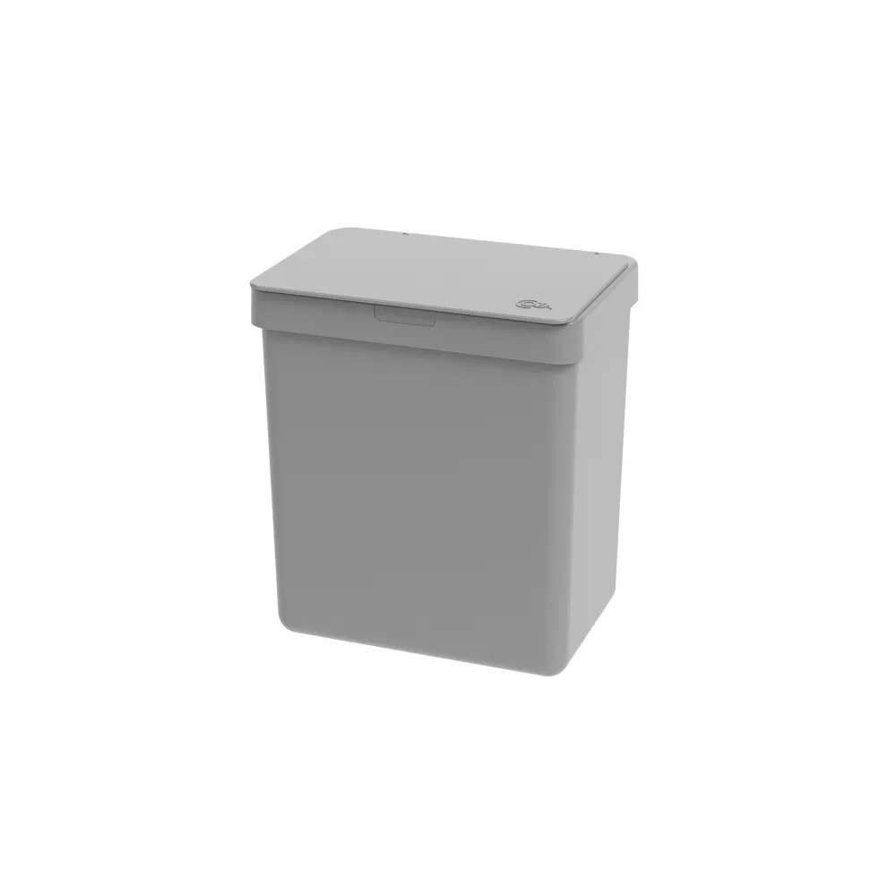 Lixeira Single 2,5L Cinza Frio Coza