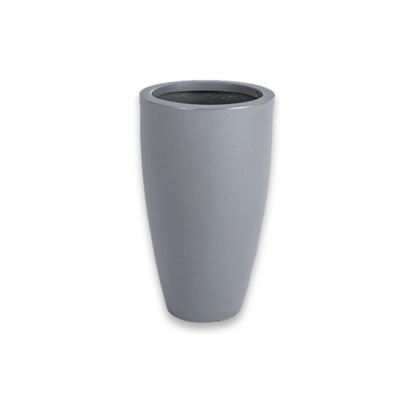 Vaso de Plástico Tipo Vietnamita 50cm Cinza Claro