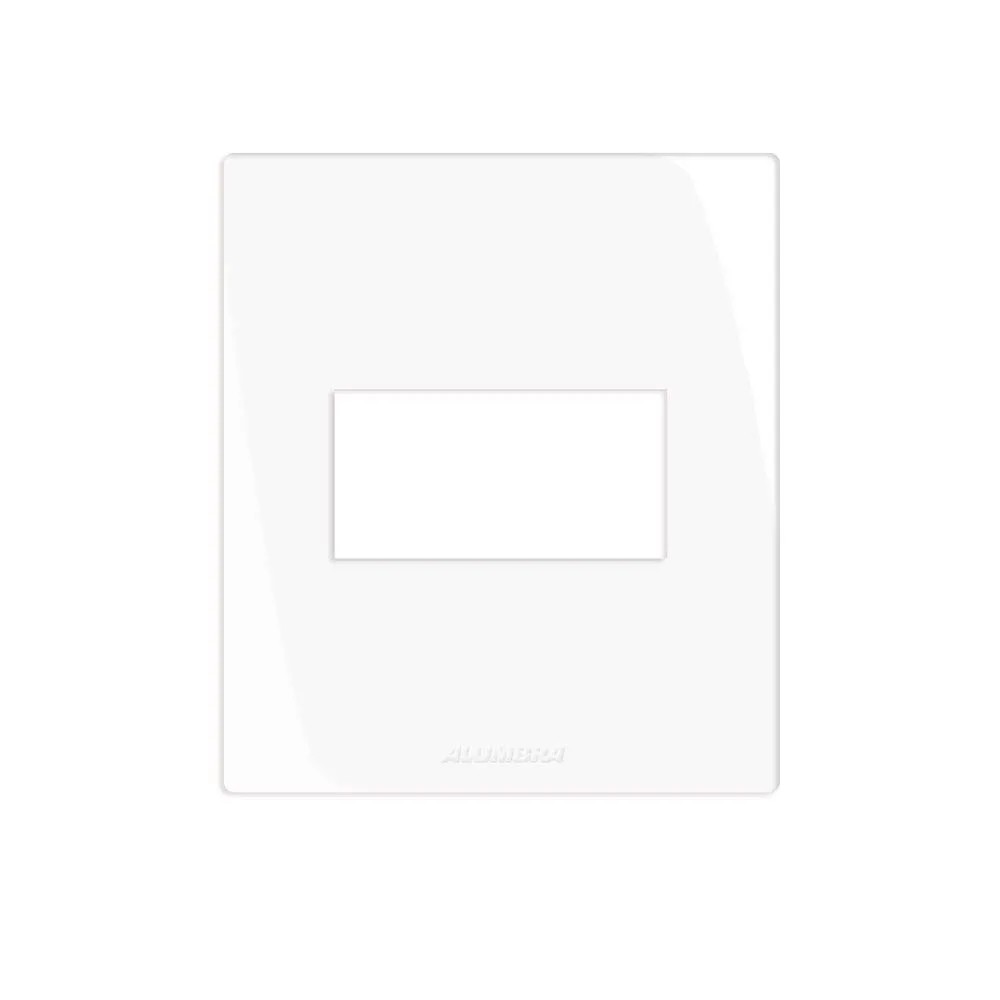 Placa Com Suporte Para Móveis Pro 1 Módulo Branca Alumbra