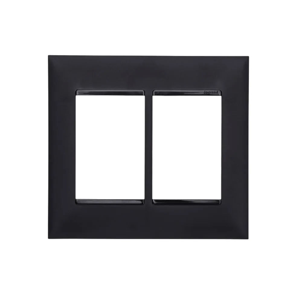 Placa 4x4 3/3 Postos Preta Pial Plus +