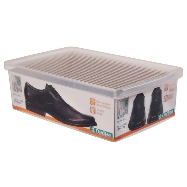 Caixa Para Sapatatos Grande 7,8 Litros My Closet Cristal Ordene