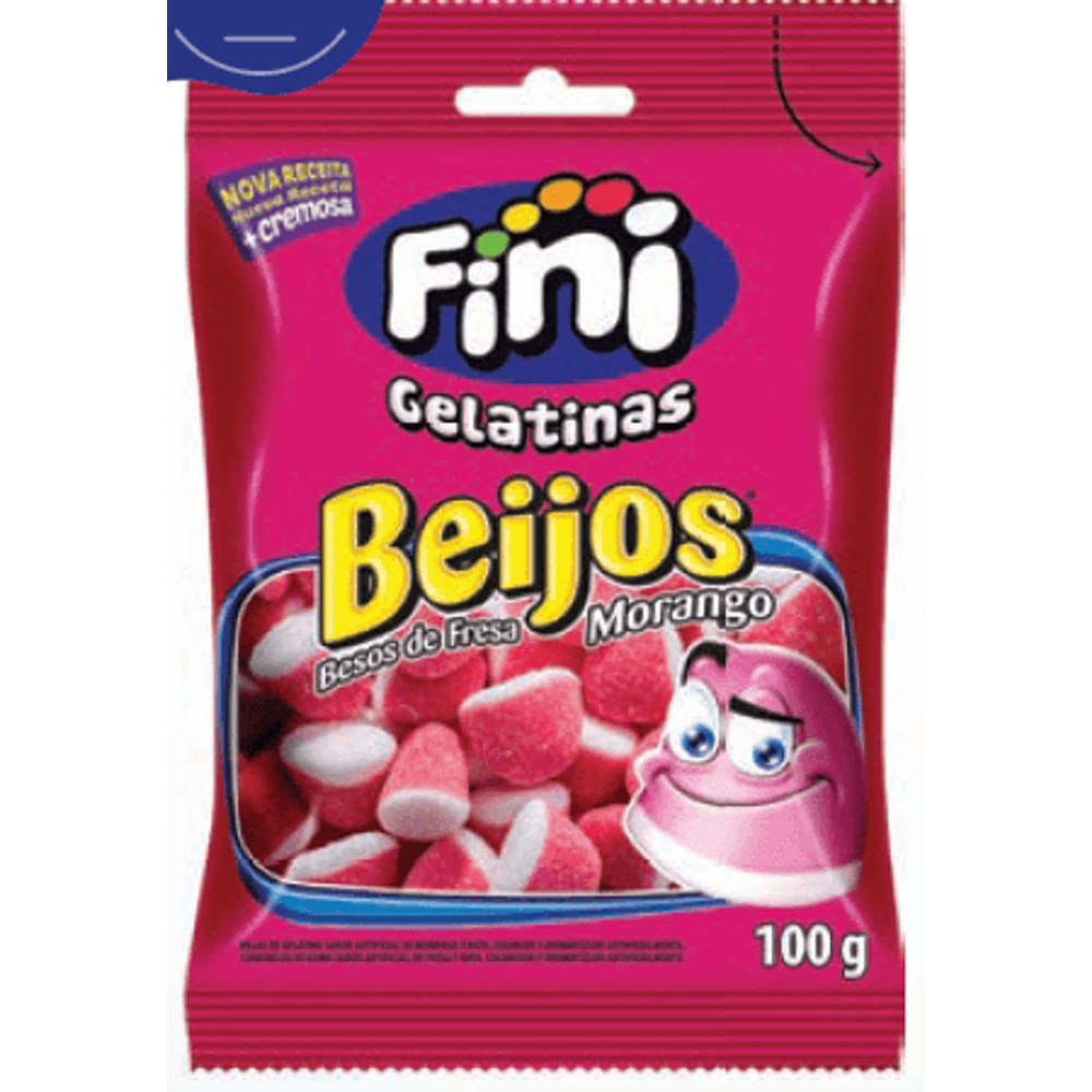 Beijos de Morango 90g Fini
