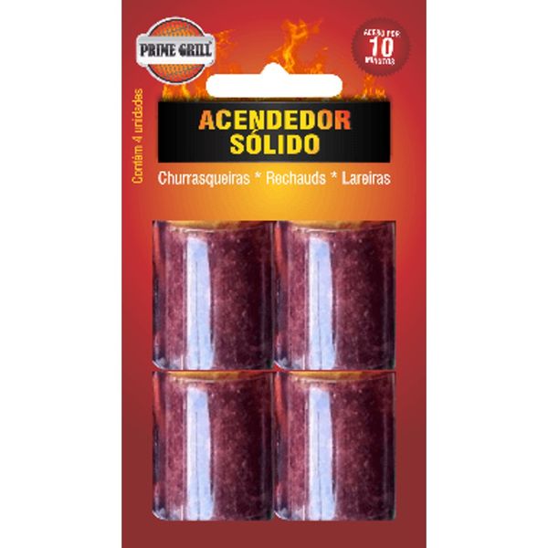Acendedor Sólido 4 pçs Prime Grill