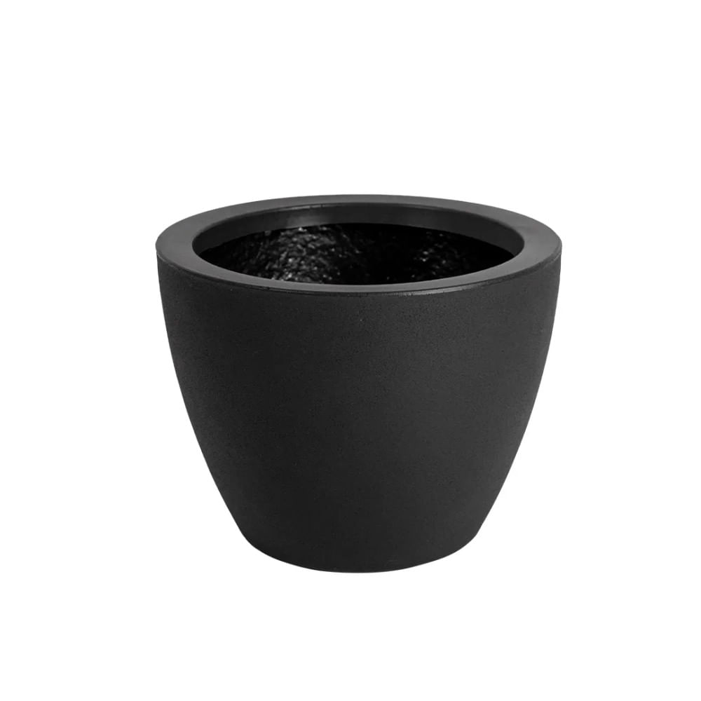 Vaso De Plástico Cone Baixo Pote 22 Preto Absoluto Vasap