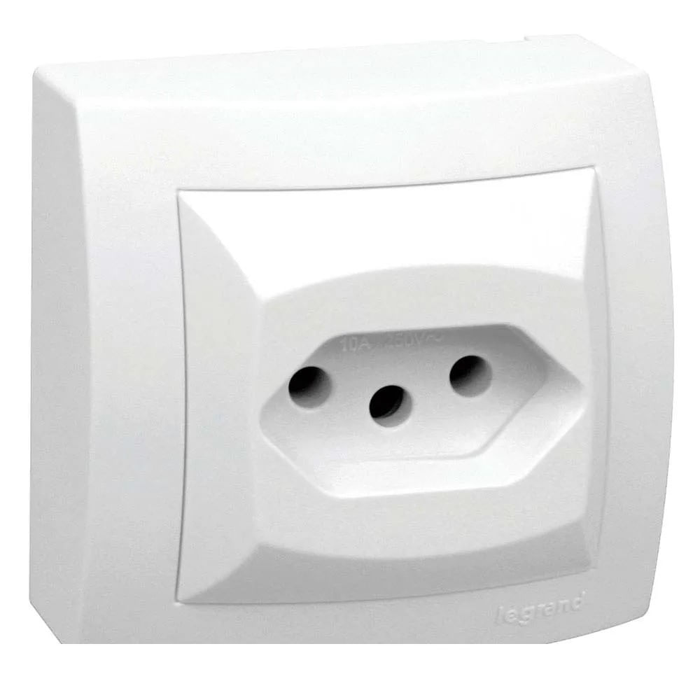 Tomada De Sobrepor 2p T 10A/250V Branco 675060 Pial Sistema X Legrand