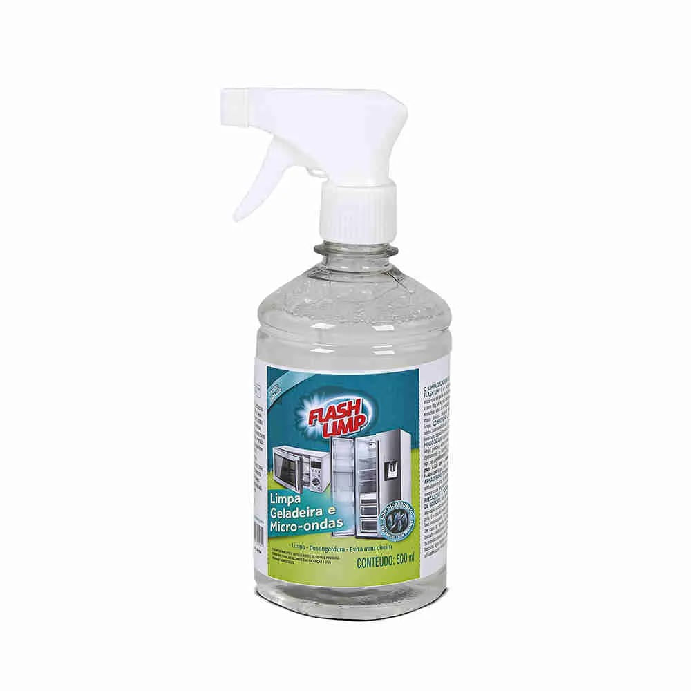 Limpa Geladeira 500Ml Higieniza Freezer Tira Odores Flash Limp