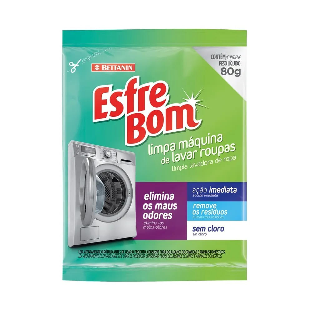 Limpa Máquina Esfrebom 80 Gramas Branco Bettanin