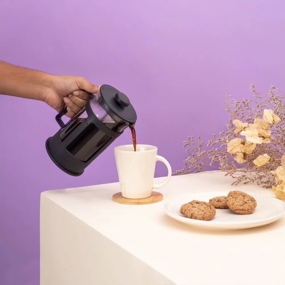 Cafeteira Prensa Francesa De Vidro 600Ml Mozcada