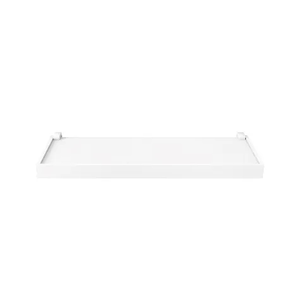 Prateleira branca 4X20X100CM moldura branca duetto