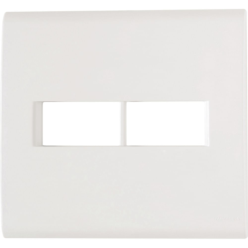 Placa 2 Postos Liz 4x4 Branco 57106023 Tramontina