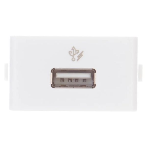 Módulo Tomada Carregador Usb 1a 127 220v Tipo A 1m Branco Lunare Schneider