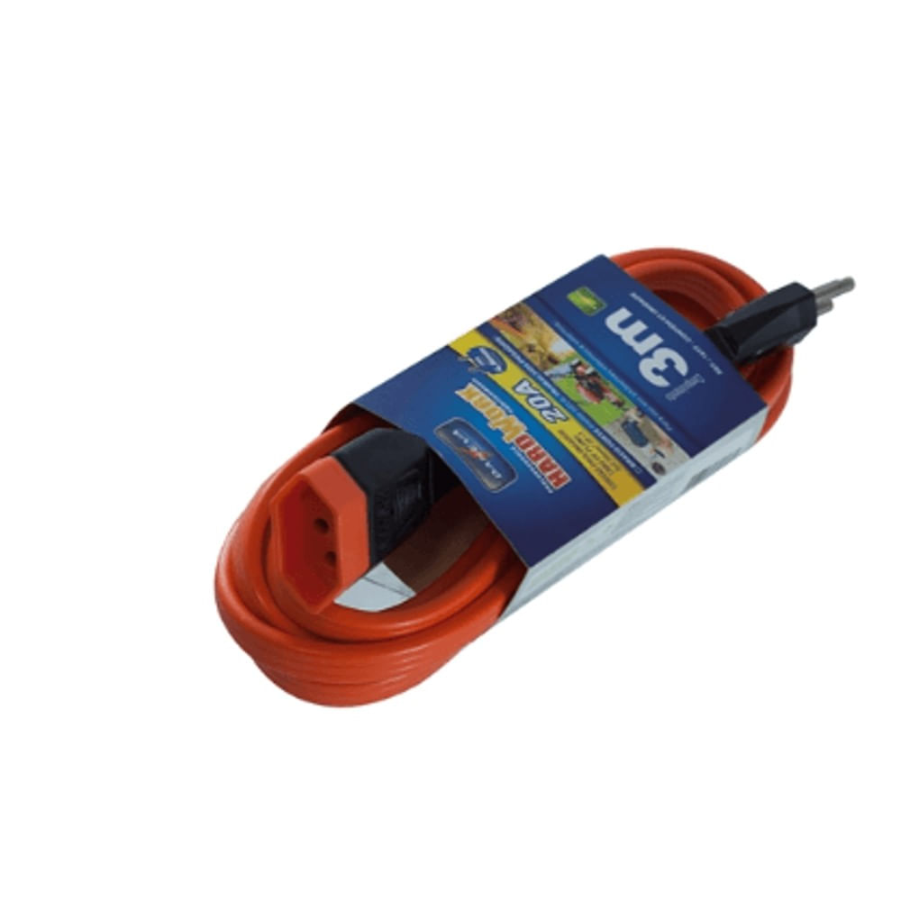 Extensão Elétrica Hardwork 3M 2P TLJ Pial