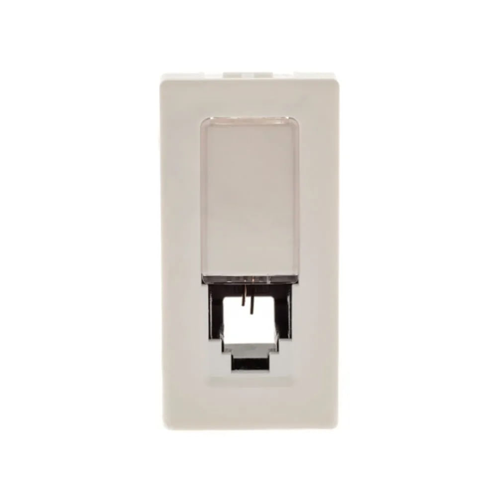 Tomada Rj11 com 2 fios para telefone branca Pial Plus + Tomada Rj11 com 2 fios para telefone branca Pial Plus