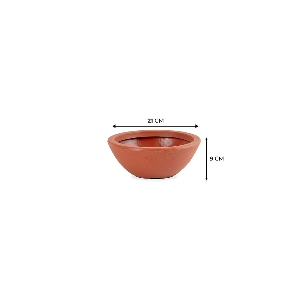 Bacia De Plástico Tamanho Pp Terracota Vasap