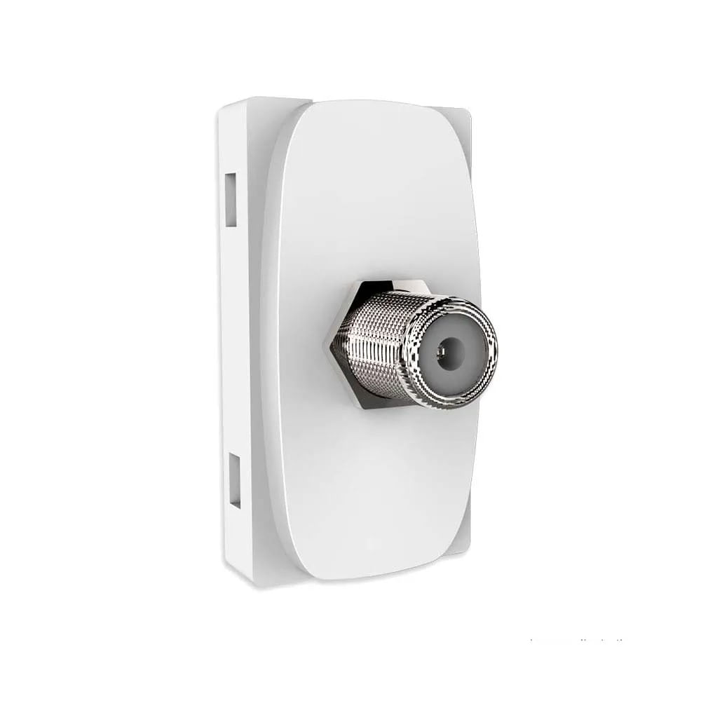 Módulo Tomada Coaxial Gracia Branco Alumbra