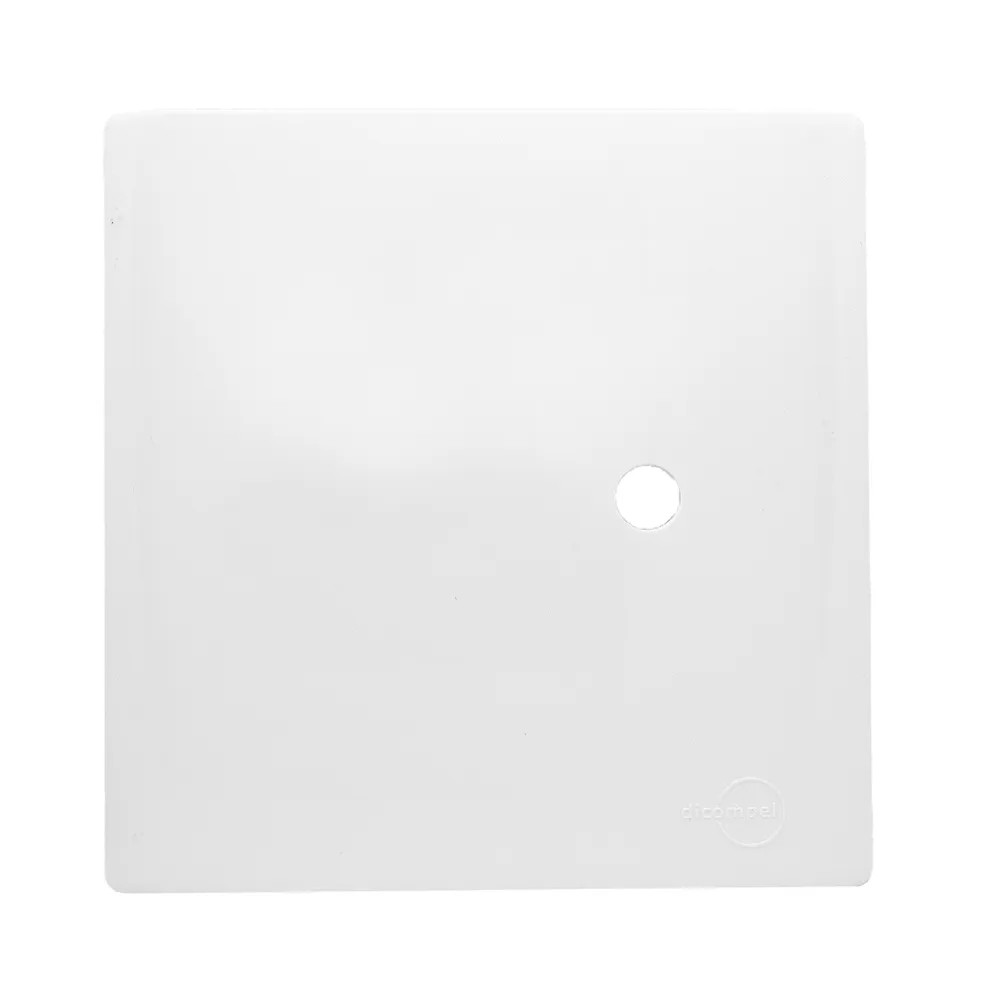 Placa 4x4 Furo Com Suporte Branca Novara Dicompel